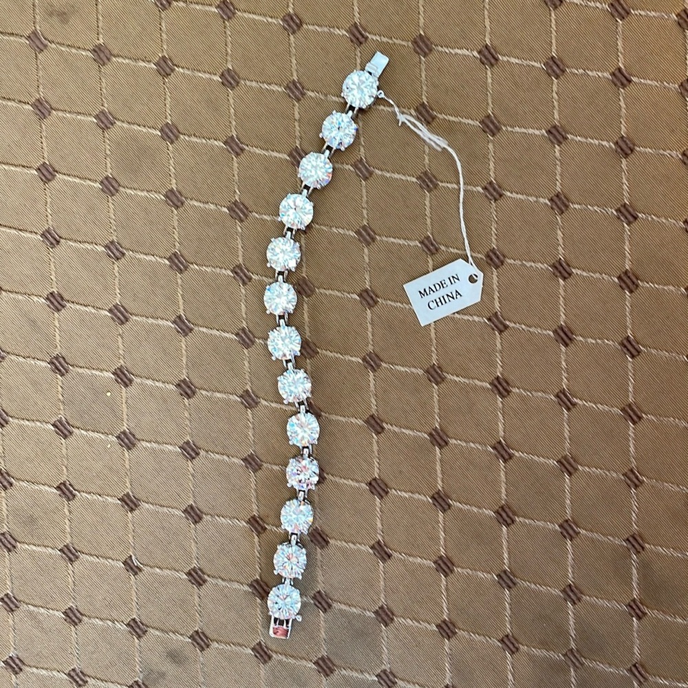 Brilliant Sterling Silver Chunky Gemstone Bracelet